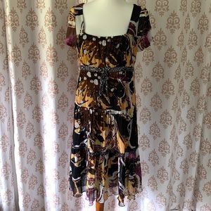 AMBIENTE quirky tiered midi dress 8